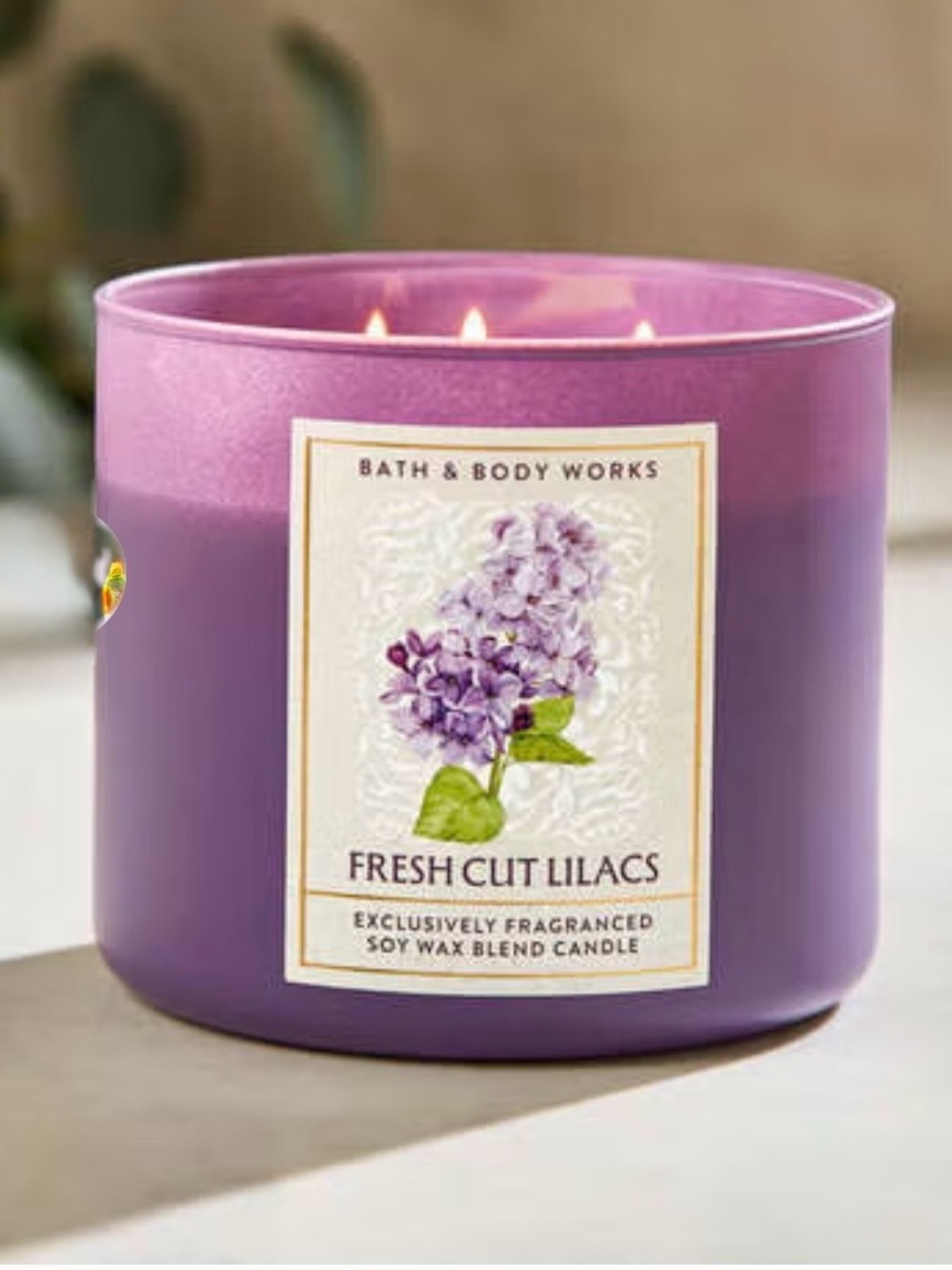 Bath & Body Works Fresh Cut Lilacs 3-Wick Candle